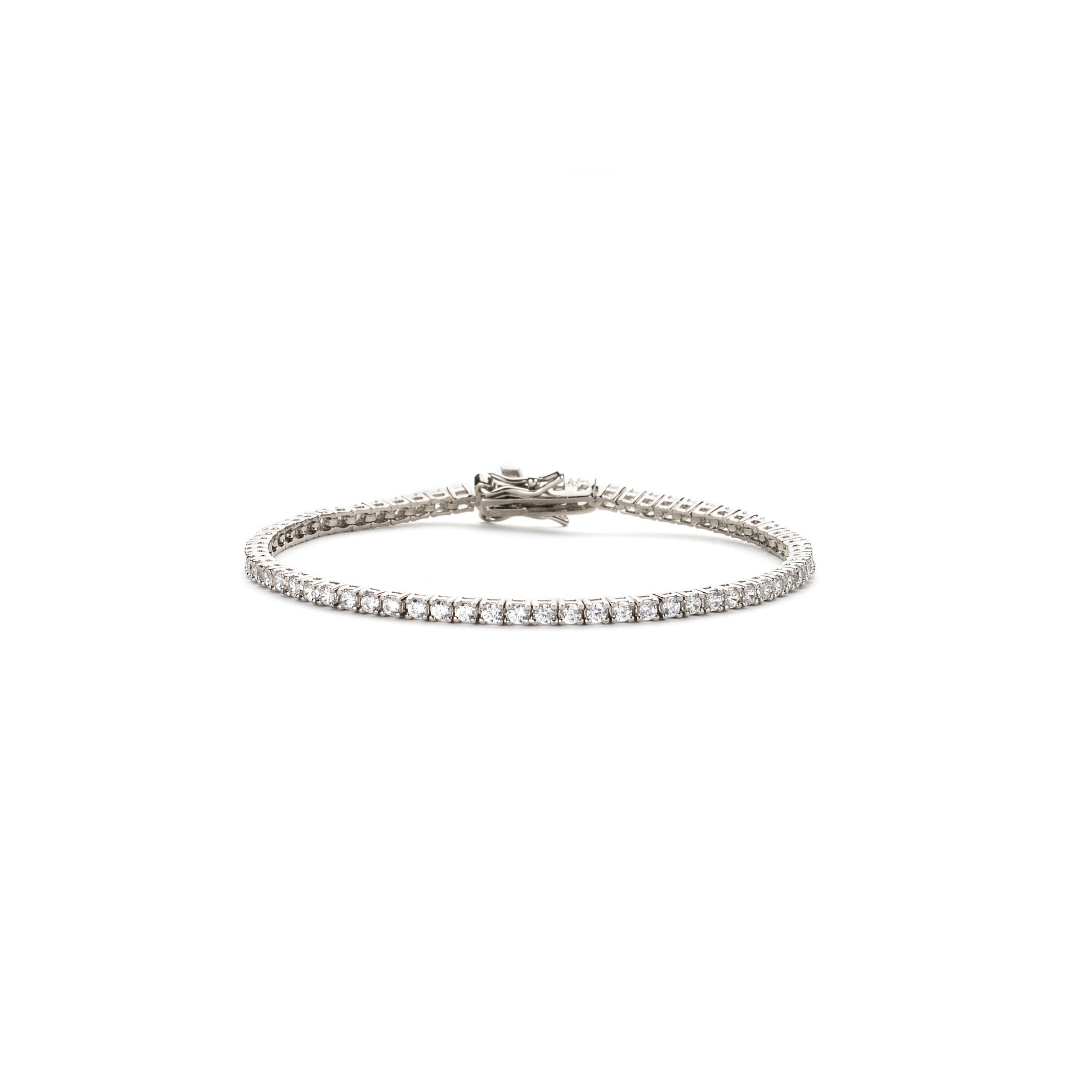 Bracciale tennis in argento con cubic zirconia - Diamanti & Co