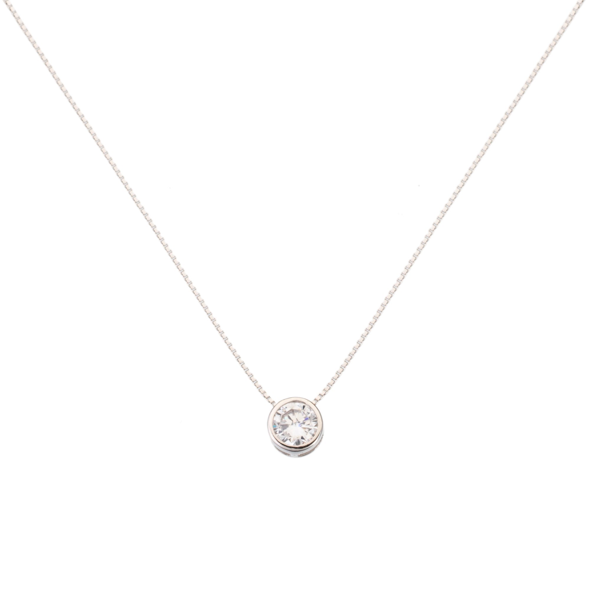 Girocollo in argento con cubic zirconia - Diamanti & Co