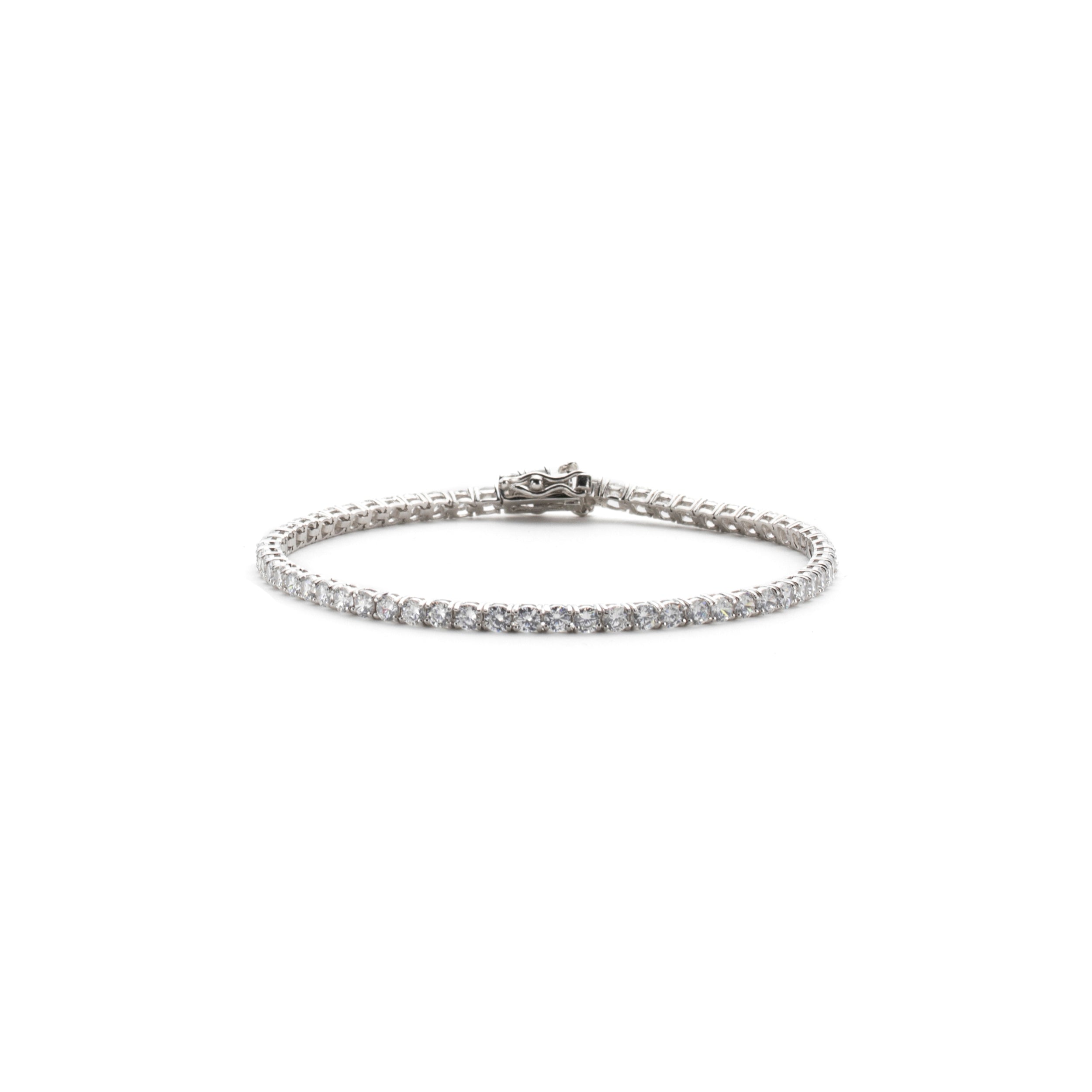 Bracciale tennis in argento con cubic zirconia - Diamanti & Co