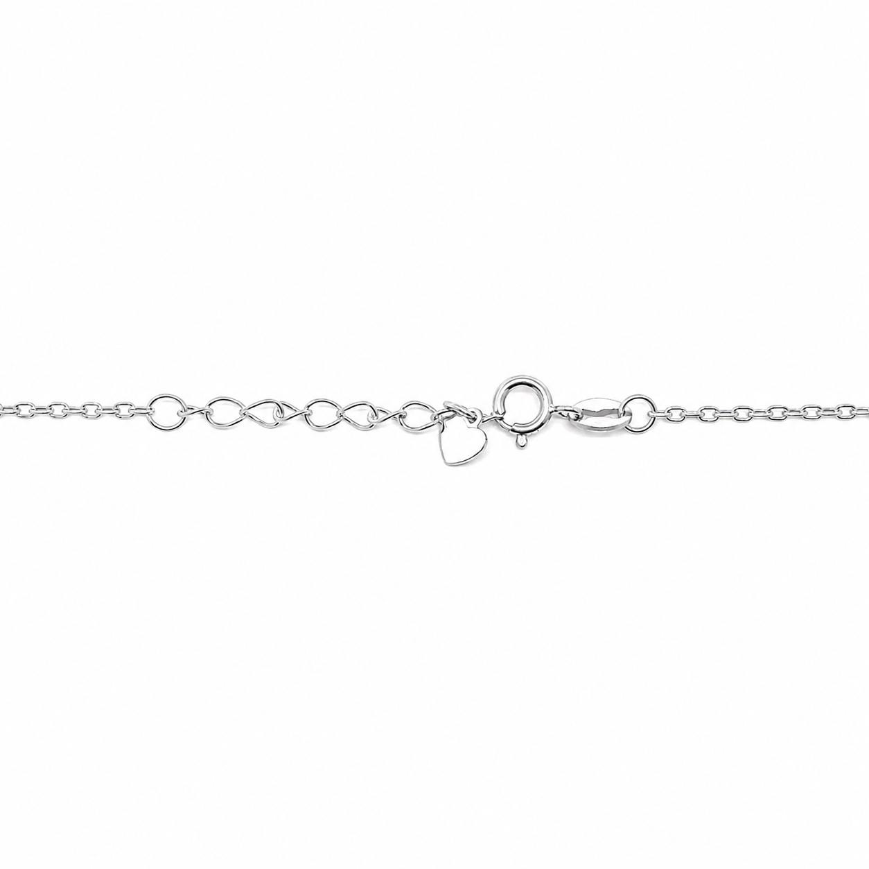 Collana Tre Croci con Zirconi Bianchi in Argento