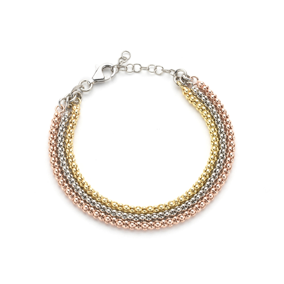 Bracciale in argento 3 colori - Diamanti & Co