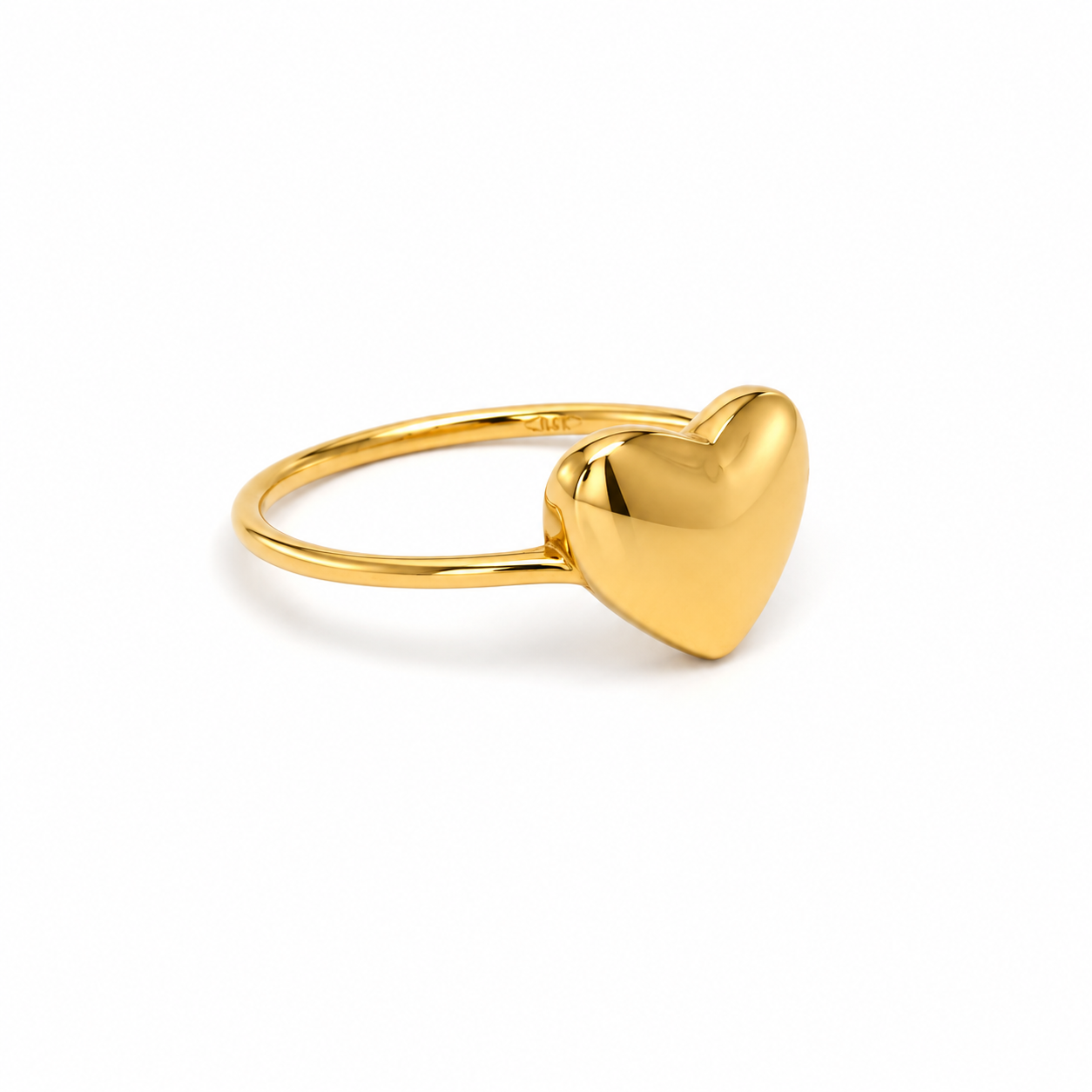Anello Cuore in Oro Giallo 9kt