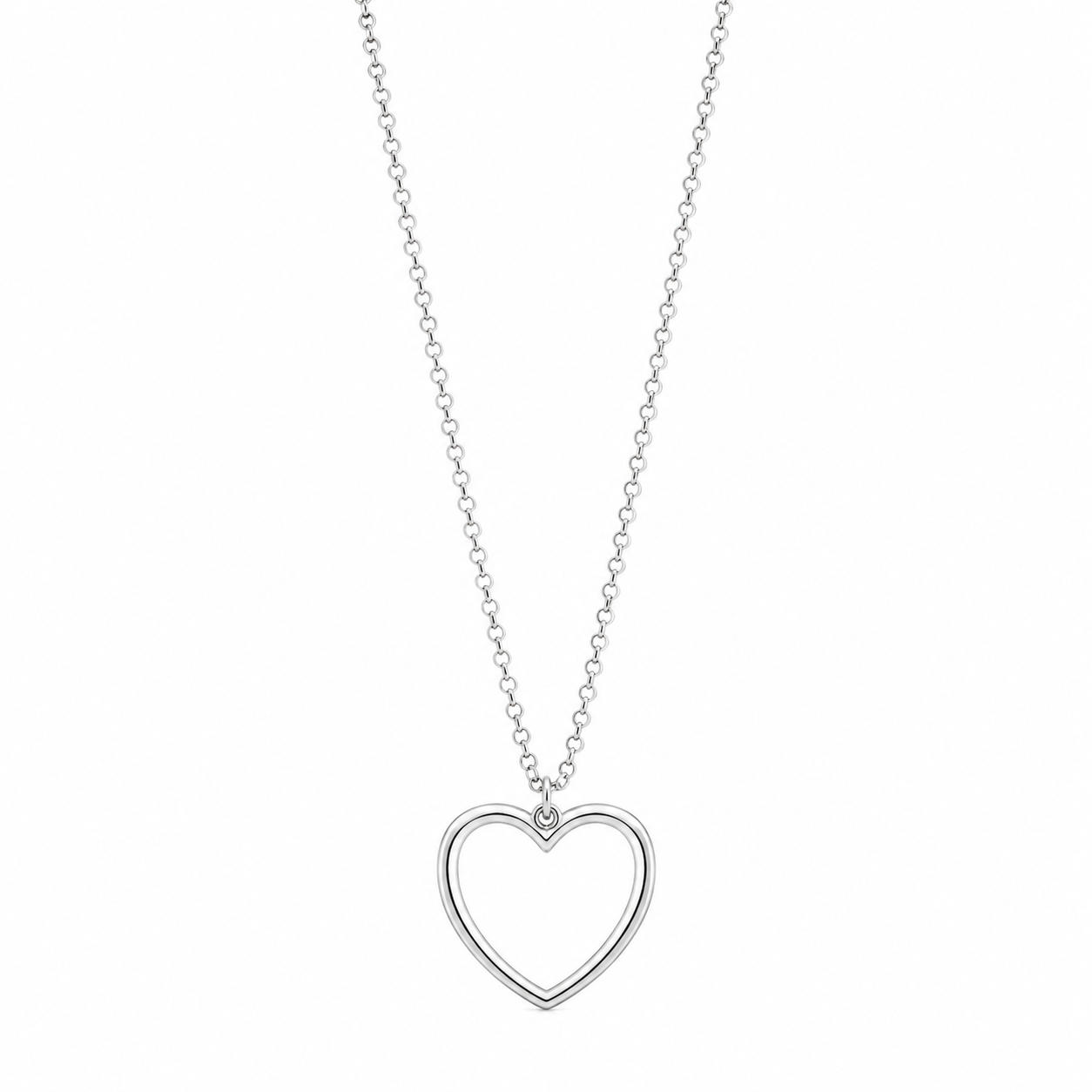 Collana Cuore Minimal Argento