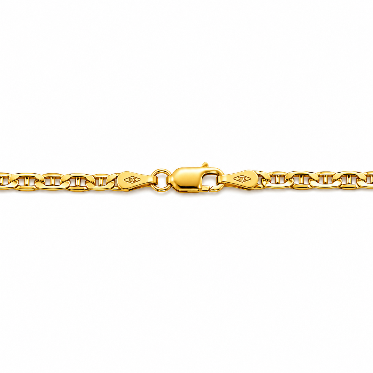 Collana a Catena Maglia Traversino in Oro Giallo