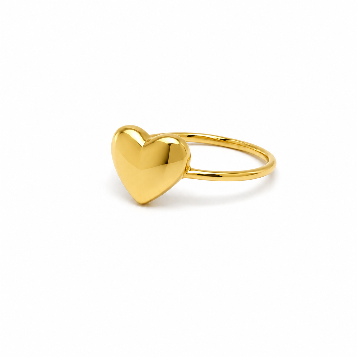 Anello Cuore in Oro Giallo 9kt
