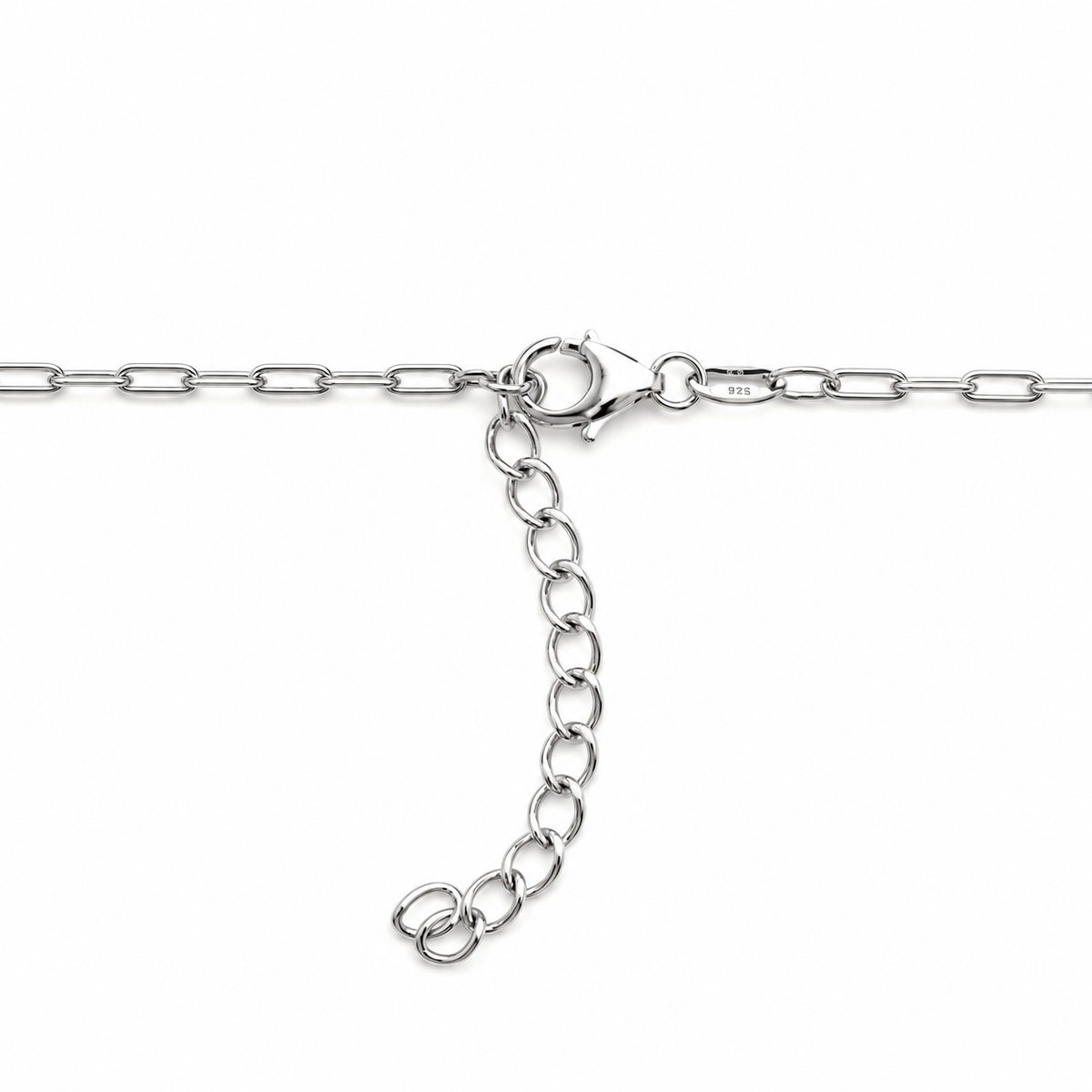 Collana in Argento con Lucchetto e Zirconi