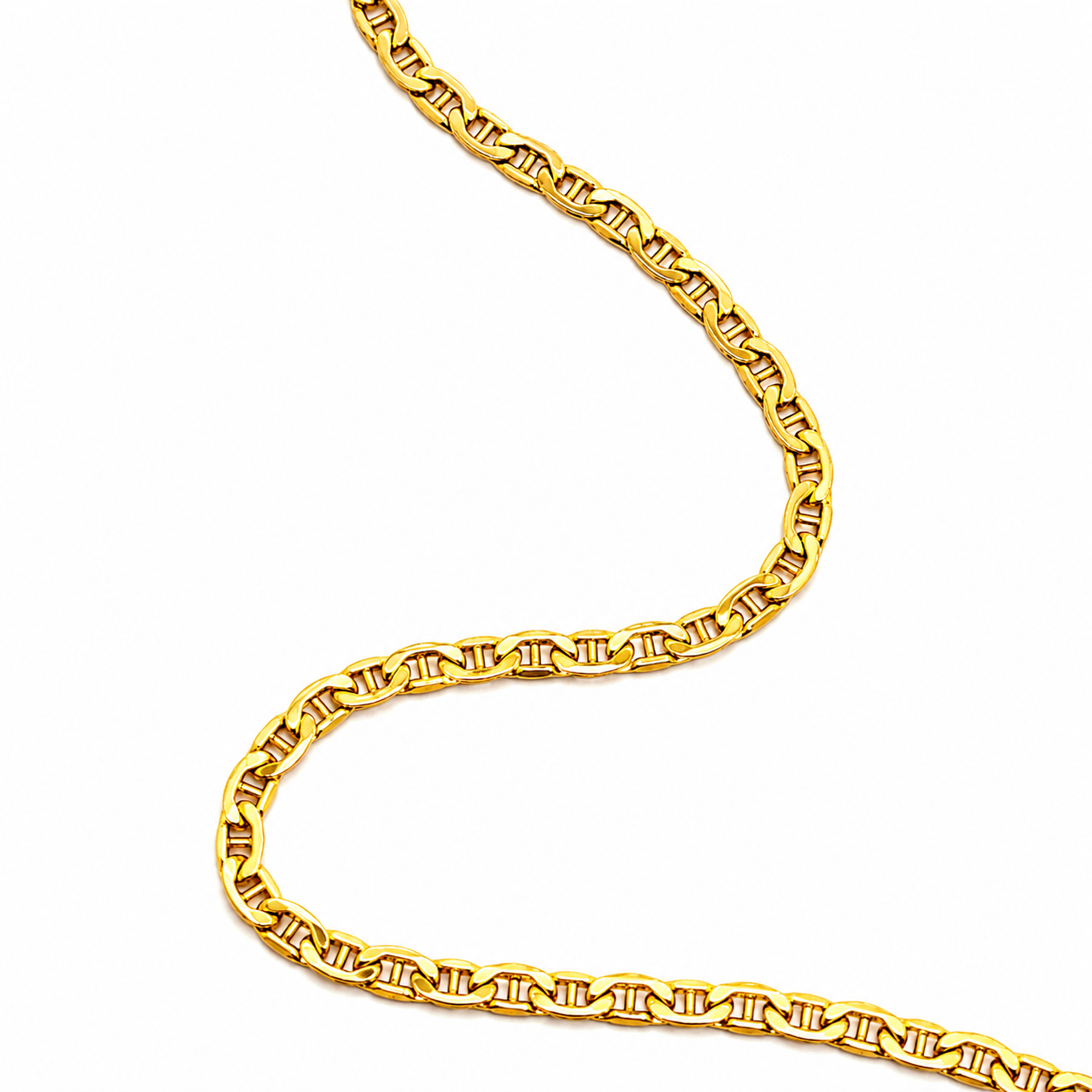 Collana a Catena Maglia Traversino in Oro Giallo