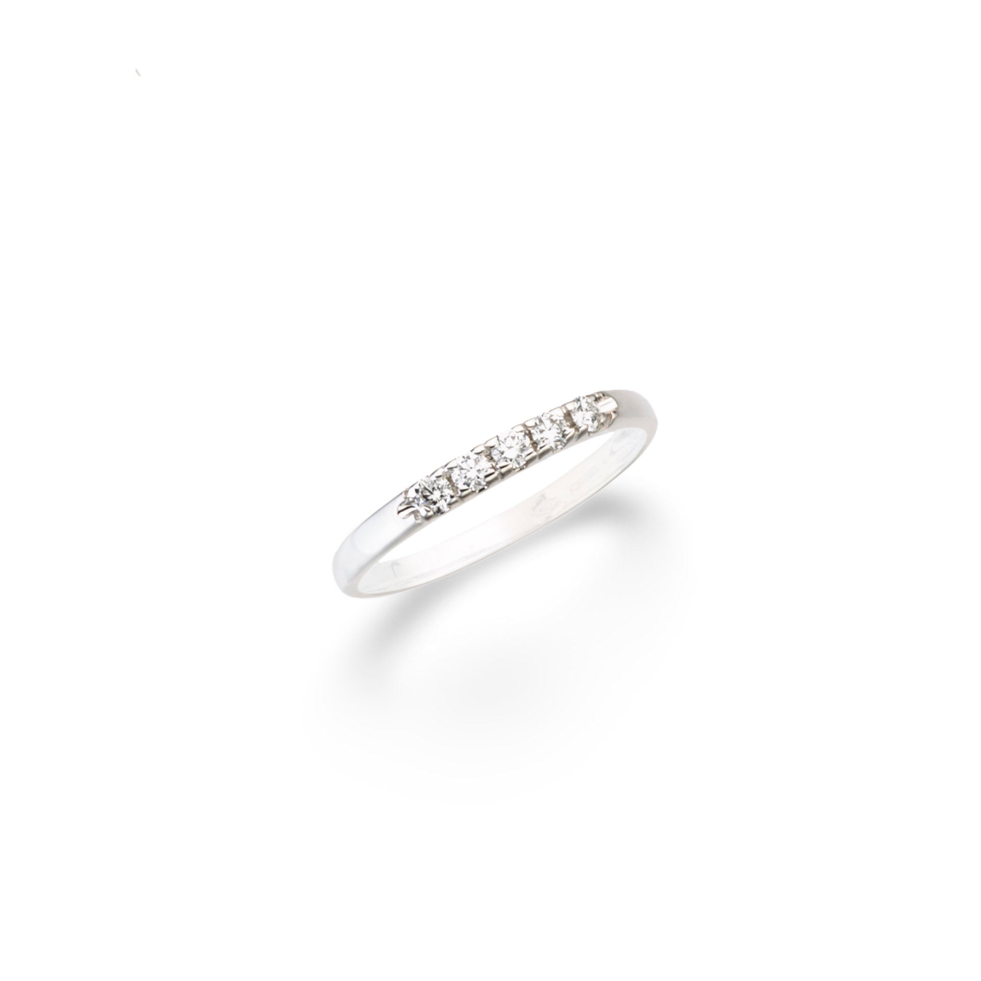 Anello in oro Bianco con diamanti naturali - Diamanti & Co