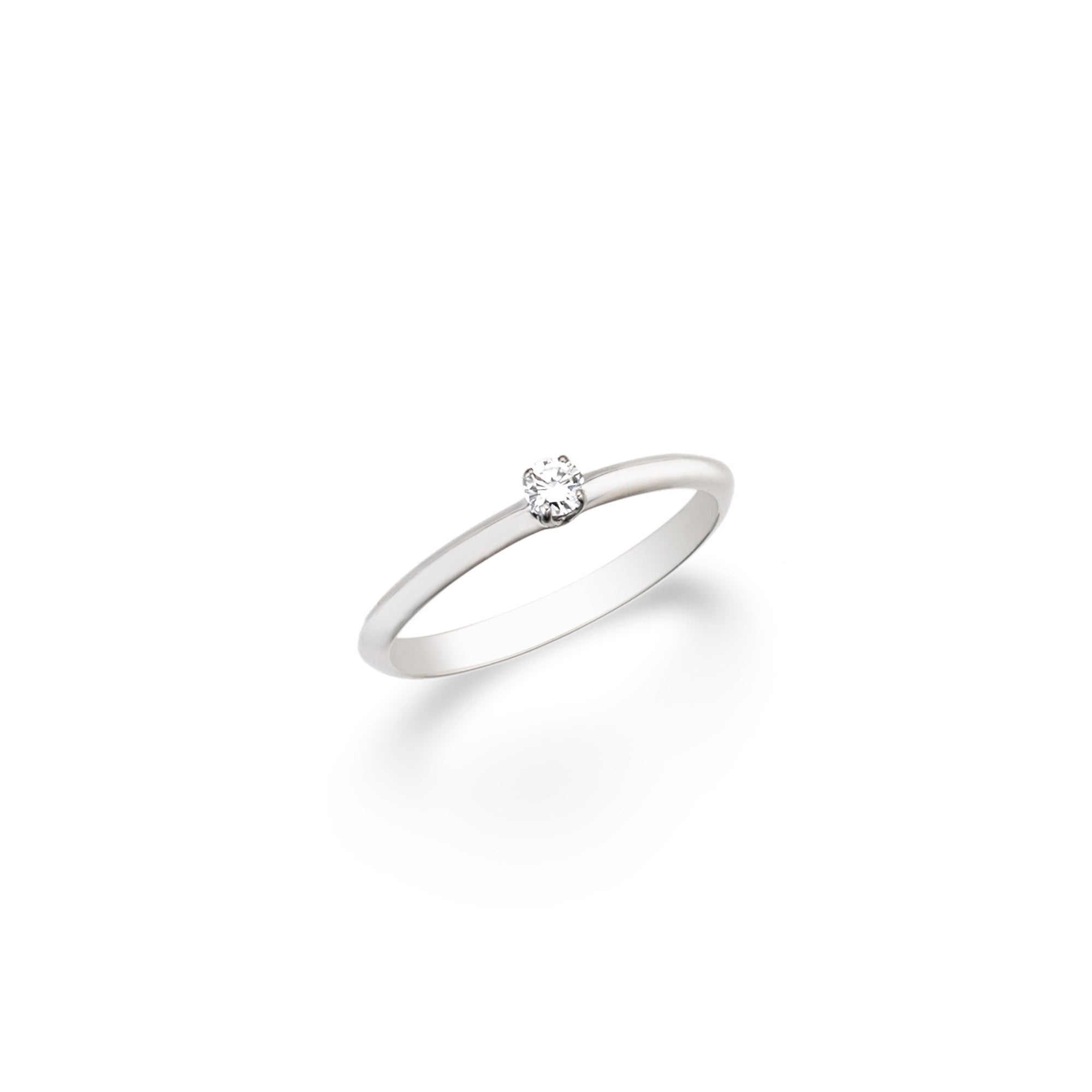 Anello in oro bianco con diamanti naturali - Diamanti & Co