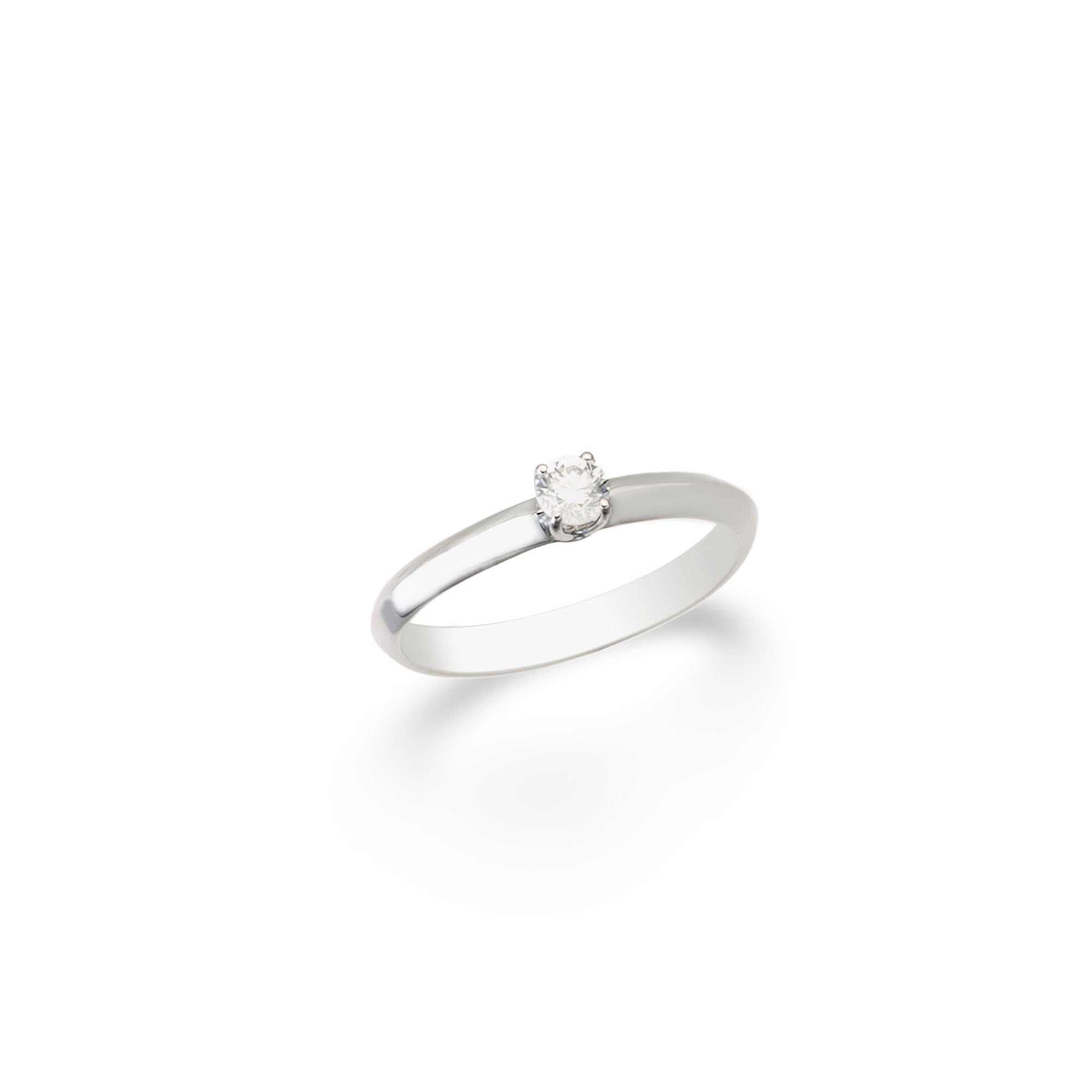 Anello in oro bianco con diamanti naturali - Diamanti & Co