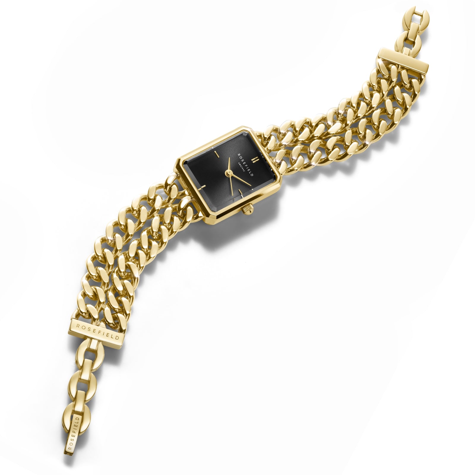 ROSEFIELD STUDIO DOUBLE CHAIN NERO ORO