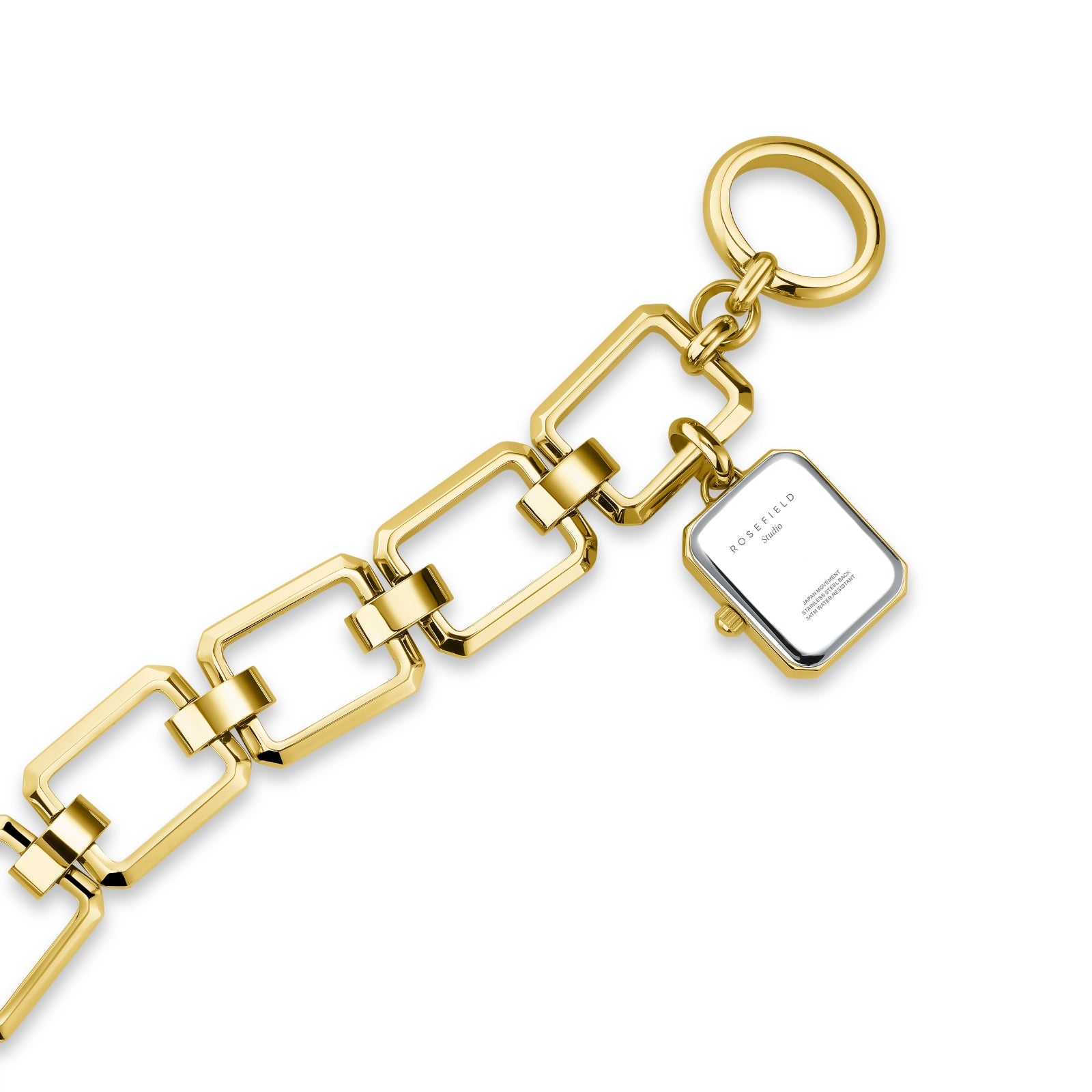 ROSEFIELD OCTAGON CHARM CHAIN ORO