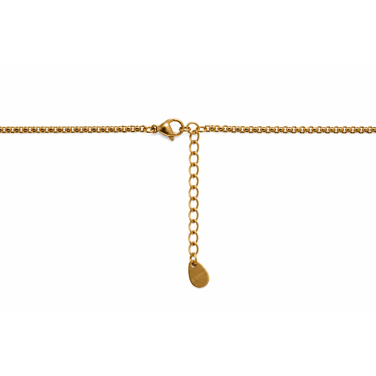 Collana Credi in Te Stesso in Acciaio Dorato