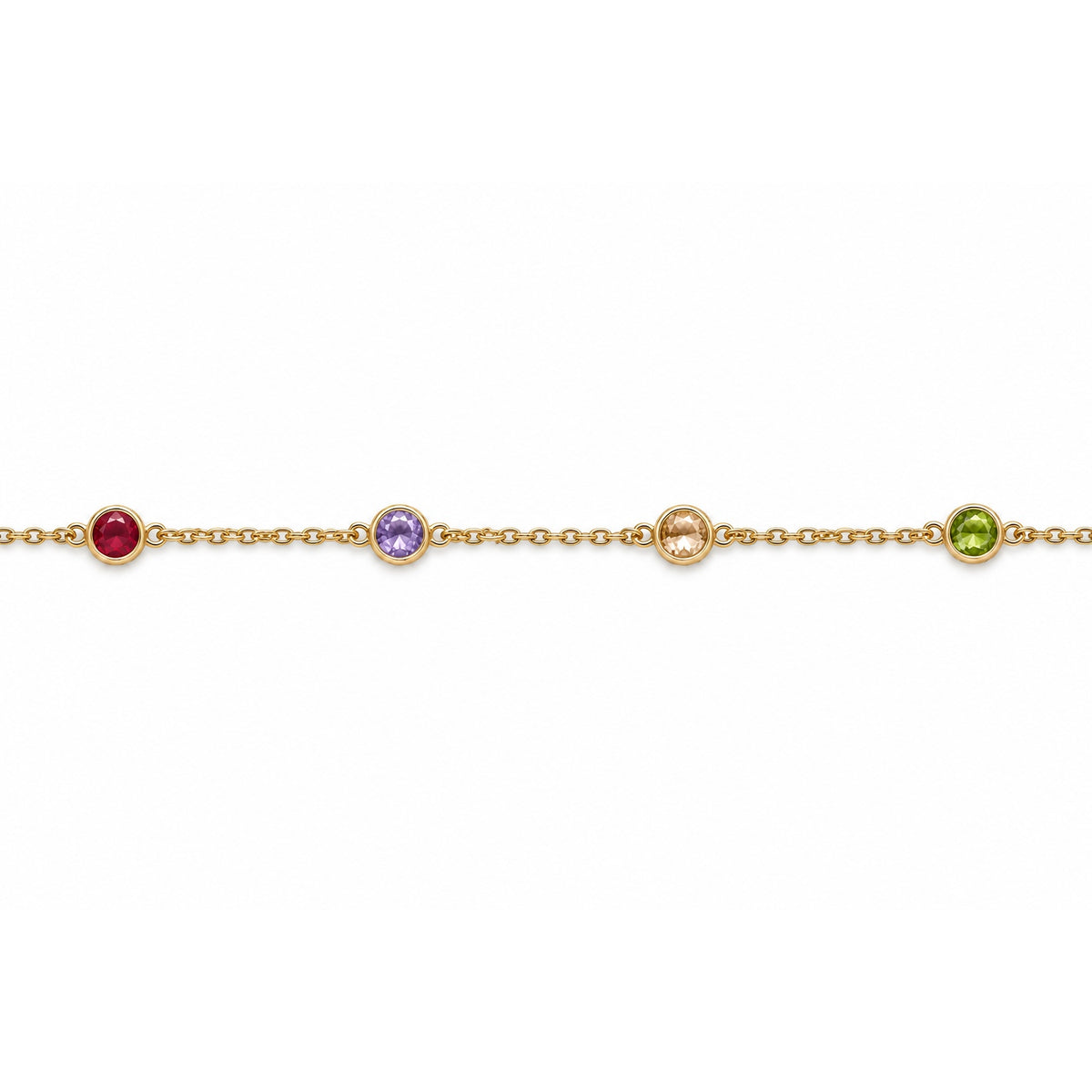 Bracciale in Argento con Zirconi Colorati