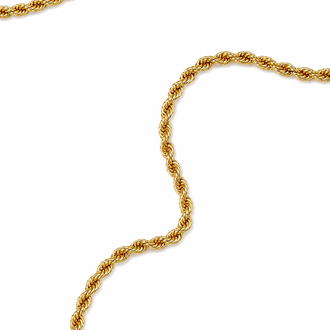 Collana a Corda in Oro Giallo