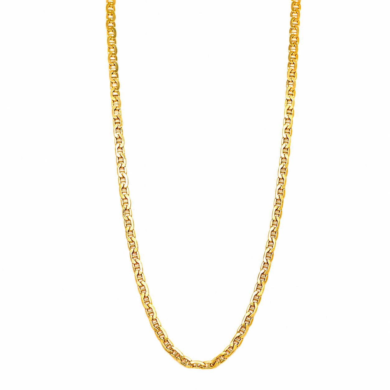 Collana a Catena Maglia Traversino in Oro Giallo