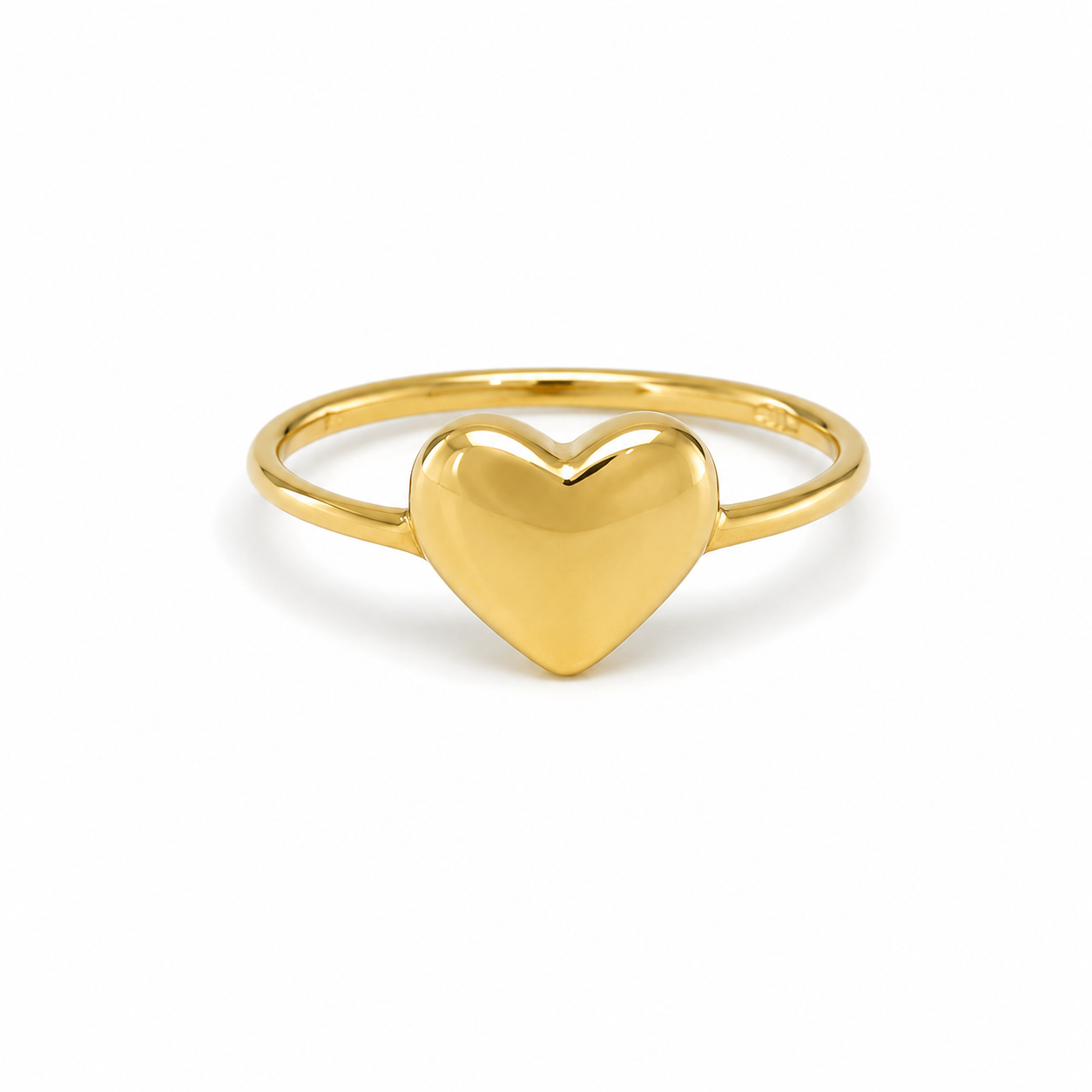 Anello Cuore in Oro Giallo 9kt