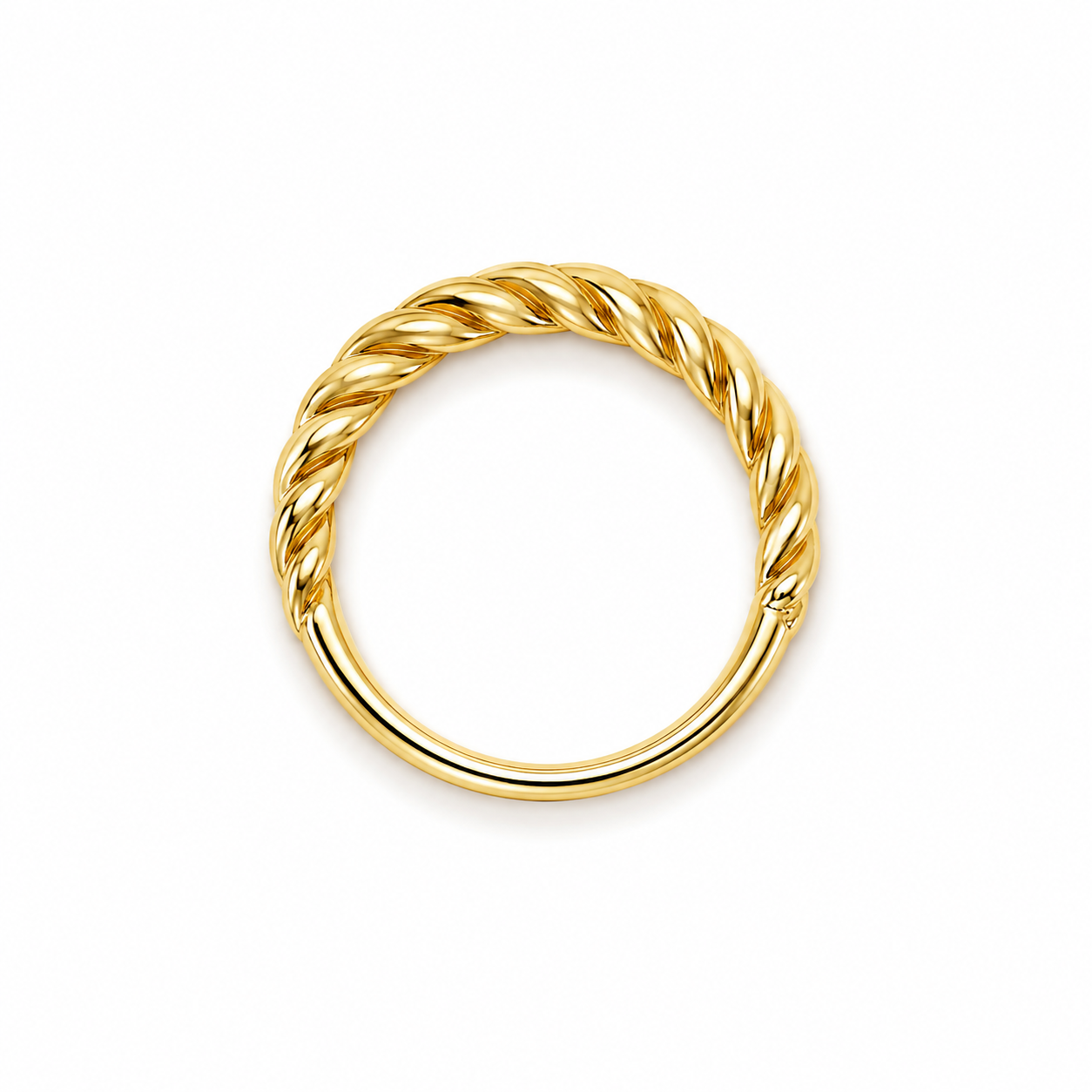 Anello Intrecciato Fasce in Oro Giallo 9KT
