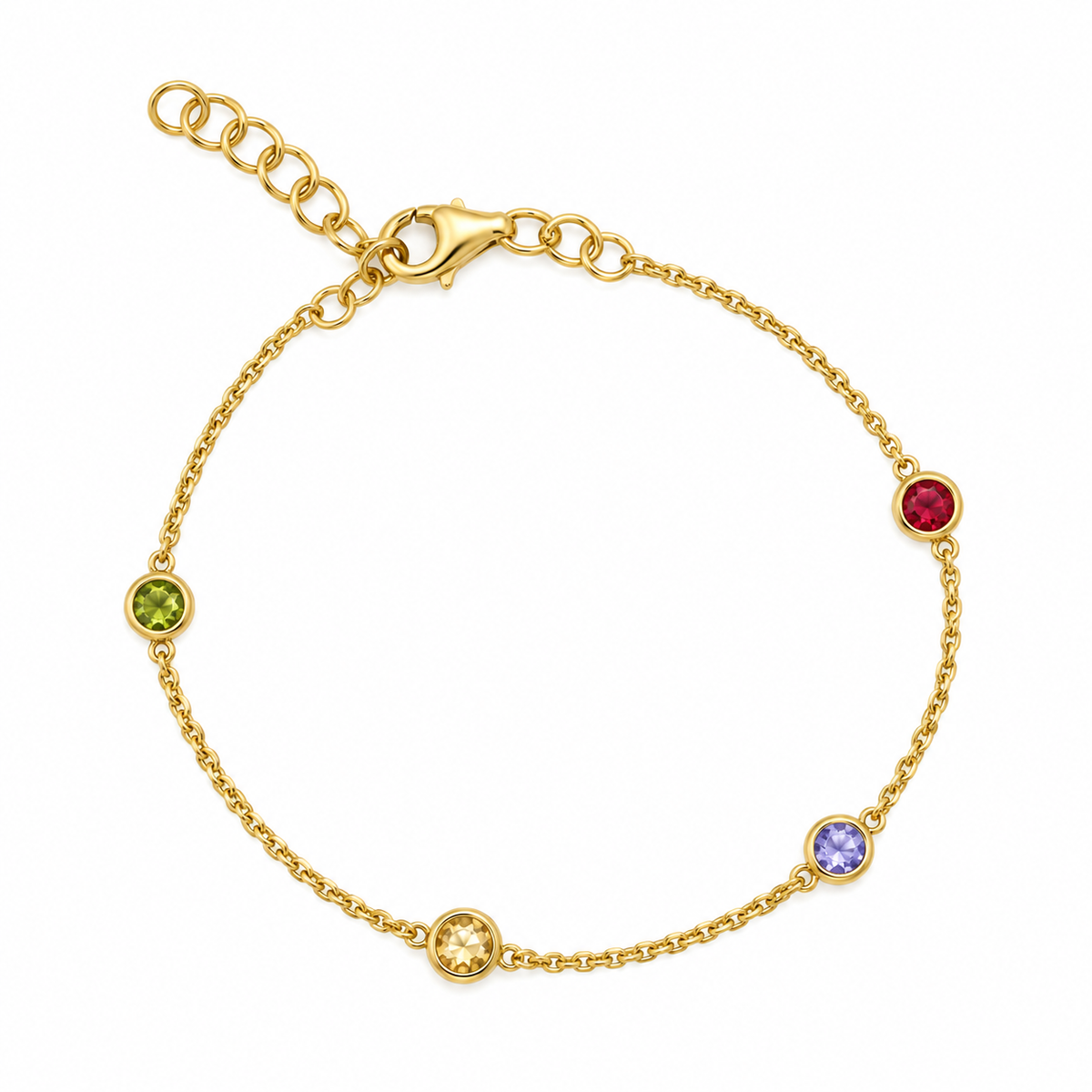 Bracciale in Argento con Zirconi Colorati