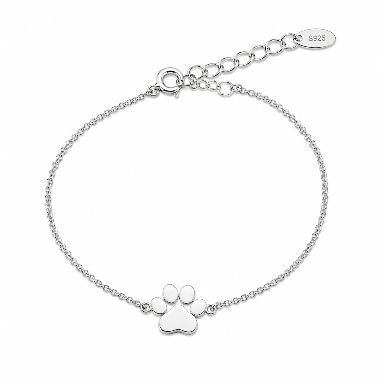 Bracciale Zampa in Argento