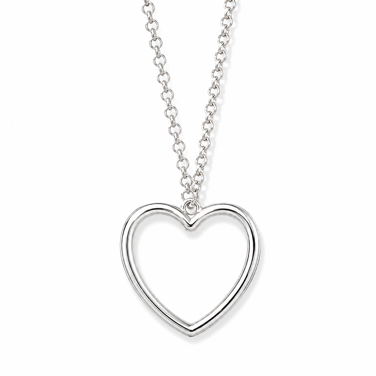 Collana Cuore Minimal Argento