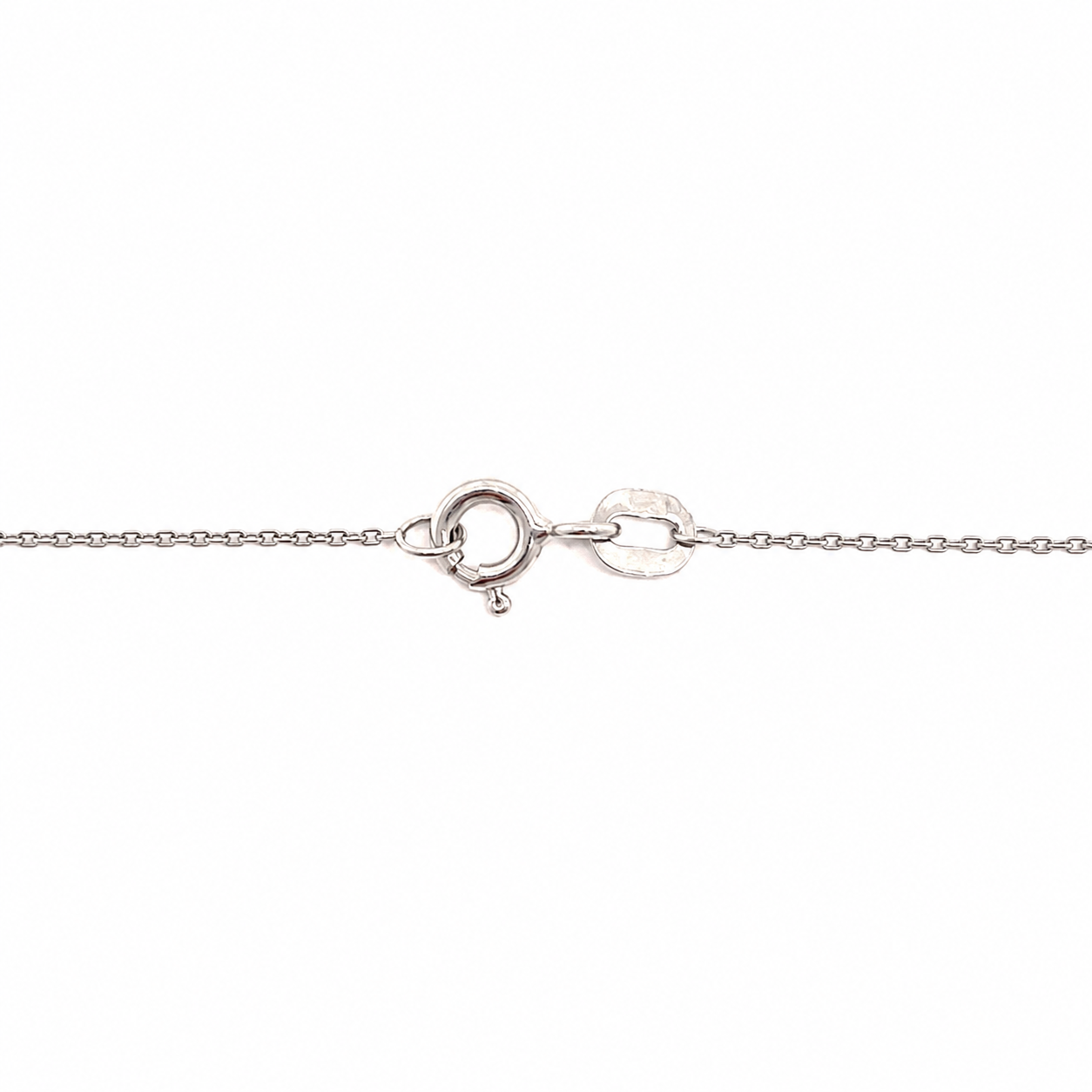 Collana con Pendente a Farfalla e Zirconi in Oro Bianco